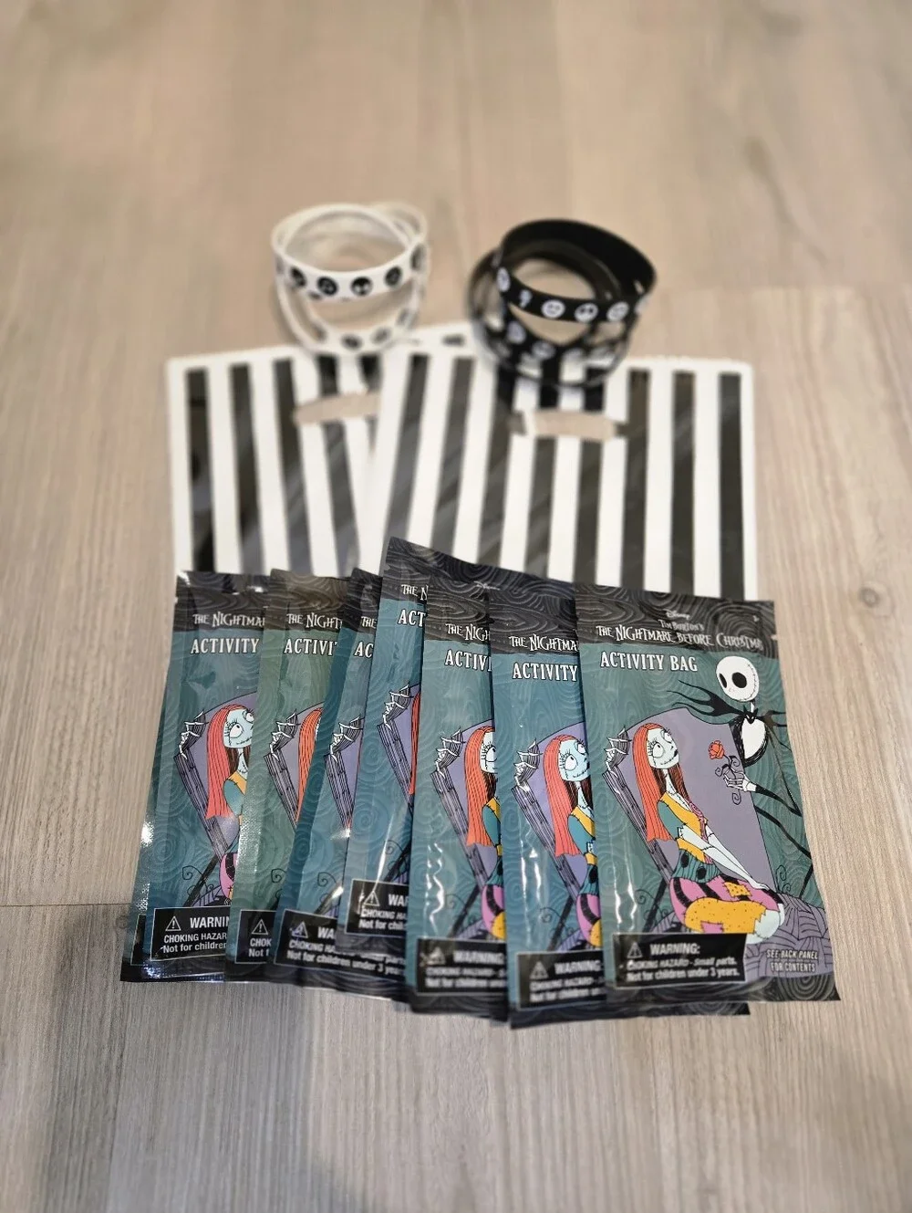 Nightmare Before Christmas NWT Activity Sets, Favor Bags, Coloring, Bracelets